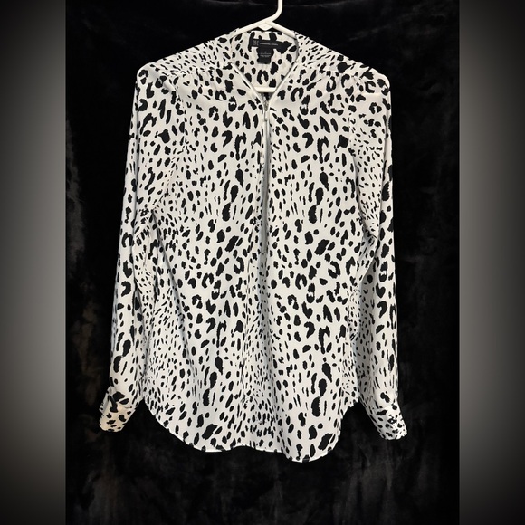 INC International Concepts Tops - Inc International Concepts Tops Inc Ladies Leopard Print Long Sleeve Blouse